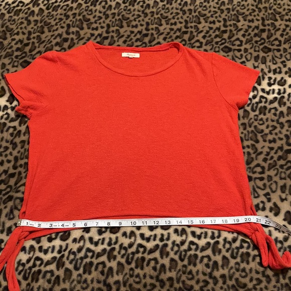 2 for $25 MADEWELL Shirt Texture & Thread Modern Side-Tie Top Women’s Size M - Picture 8 of 8
